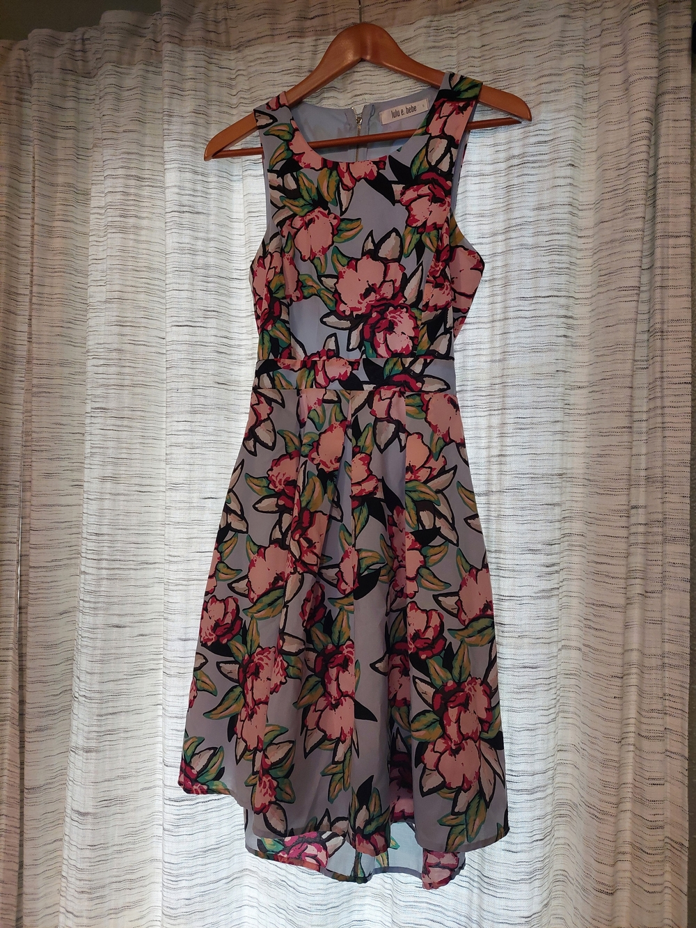Floral Backless Lulu E. Bebe Dress
